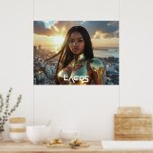 LAGOS - NIGERIA - SUPERHERO POSTER (Keuken)