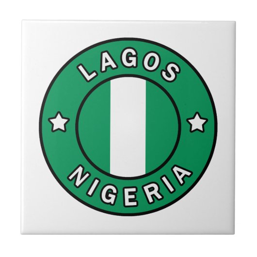 Lagos Nigeria Tegeltje (Voorkant)