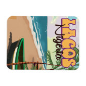 Lagos, Nigeriaans poster van het vintage-reizen Magneet (Horizontaal)