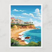 Lagos Portugal Art vintage reisillustratie Briefkaart (Voorkant)
