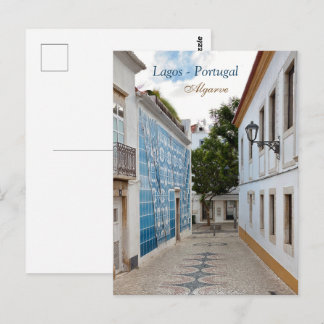 Lagos Portugal Oude Stad Reis Foto Briefkaart