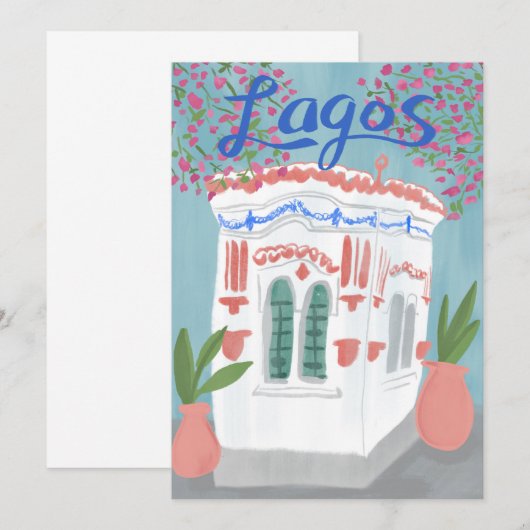 Lagos Portugal Quiosque Algarve Schattigee handgem (Voorkant / Achterkant)