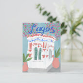 Lagos Portugal Quiosque Algarve Schattigee handgem Briefkaart (Staand voorkant)