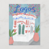 Lagos Portugal Quiosque Algarve Schattigee handgem Briefkaart (Voorkant)