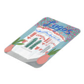 Lagos Portugal Quiosque Algarve Schattigee handgem Magneet (Linkerzijde)