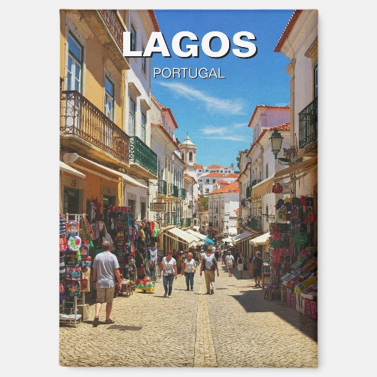 Lagos Portugal Reizen Magneet (Voorkant)
