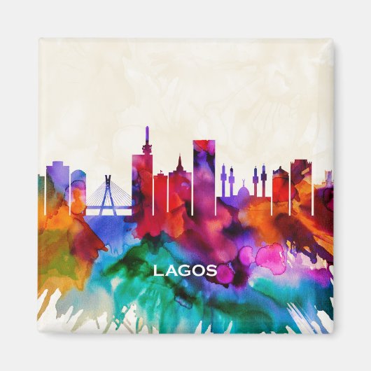 Lagos Skyline Magneet (Voorkant)