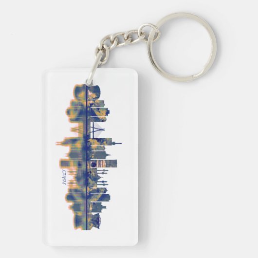 Lagos Skyline Sleutelhanger (achterkant)