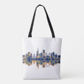 Lagos Skyline Tote Bag (Achterkant)