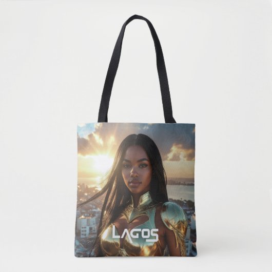 LAGOS - SUPERHELD TOTE BAG (Voorkant)
