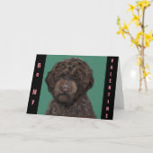 Lagotti Romagnolo Kaart (Gele Bloem)