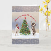 Lagotto Christmas Kaart (Gele Bloem)