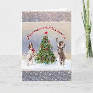Lagotto Kerstmis Kaart