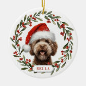 Lagotto Romagnolo Dog Ceramic Circle Ornament (Voorkant)