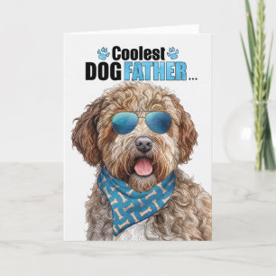 Lagotto Romagnolo Dog Coolest Dad Vaderdag Feestdagen Kaart