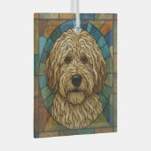 Lagotto Romagnolo Dog "Glas in lood" Glas Ornament (Voorkant Rechts)
