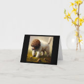 Lagotto Romagnolo Dog Kaart (Gele Bloem)