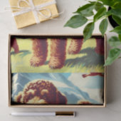  Lagotto Romagnolo Dog Painting Tissuepapier (Geschenk)