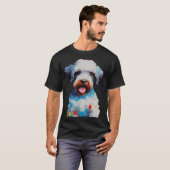 Lagotto Romagnolo Dog  Tongue out Pop T-shirt (Voorkant volledig)
