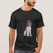 Lagotto Romagnolo Gezegde mam Papa print Italiaans T-shirt (Voorkant)