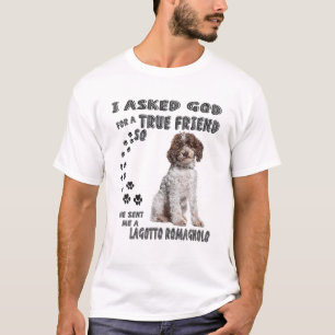 Lagotto Romagnolo Gezegde mam Papa print Italiaans T-shirt