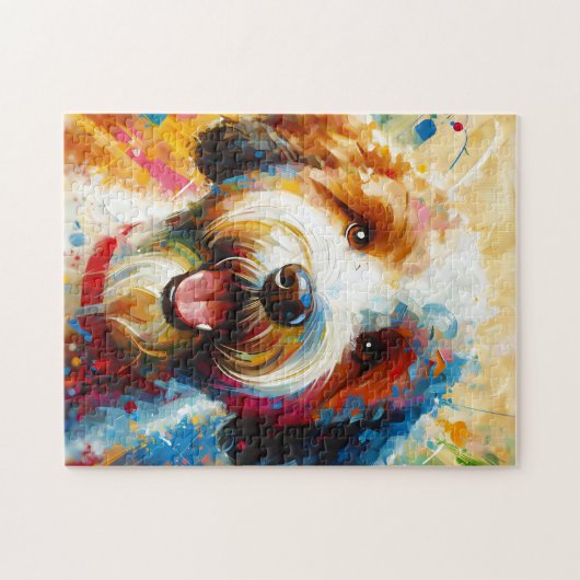 Lagotto Romagnolo Hond Acryl Print Hondenliefhebbe Legpuzzel (Horizontaal)