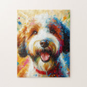 Lagotto Romagnolo Hond Acryl Print Hondenliefhebbe Legpuzzel (Verticaal)