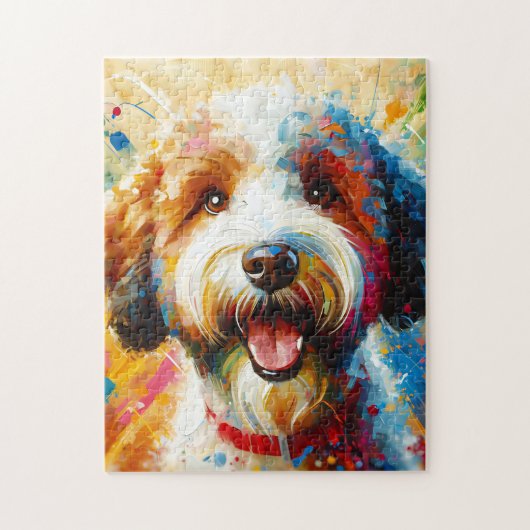 Lagotto Romagnolo Hond Acryl Print Hondenliefhebbe Legpuzzel (Verticaal)