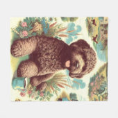  Lagotto Romagnolo Illustratie Fleece Deken (Voorkant (Horizontaal))