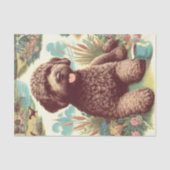  Lagotto Romagnolo Illustratie Tissuepapier (Voorkant)