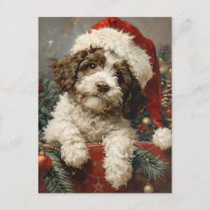 Lagotto Romagnolo Kerst Briefkaart