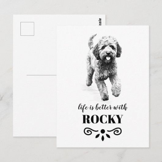 Lagotto Romagnolo Life is beter aangepaste hondenn Briefkaart (Voorkant / Achterkant)