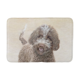 Lagotto Romagnolo Painting - Cute Original Dog Art Badmat