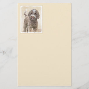 Lagotto Romagnolo Painting - Cute Original Dog Art Briefpapier