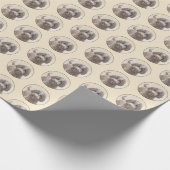 Lagotto Romagnolo Painting - Cute Original Dog Art Cadeaupapier (Hoek)