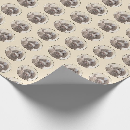 Lagotto Romagnolo Painting - Cute Original Dog Art Cadeaupapier (Hoek)