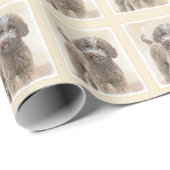 Lagotto Romagnolo Painting - Cute Original Dog Art Cadeaupapier (Rol Hoek)