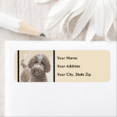 Lagotto Romagnolo Painting - Cute Original Dog Art Etiket (Insitu)