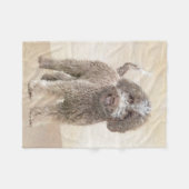 Lagotto Romagnolo Painting - Cute Original Dog Art Fleece Deken (Voorkant (Horizontaal))