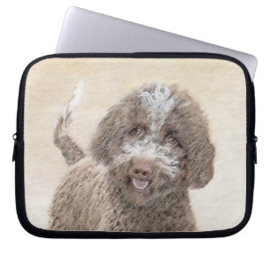 Lagotto Romagnolo Painting - Cute Original Dog Art Laptop Sleeve