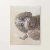 Lagotto Romagnolo Painting - Cute Original Dog Art Legpuzzel (Verticaal)