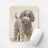 Lagotto Romagnolo Painting - Cute Original Dog Art Muismat (Met muis)