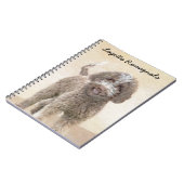 Lagotto Romagnolo Painting - Cute Original Dog Art Notitieboek (Linkerzijde)