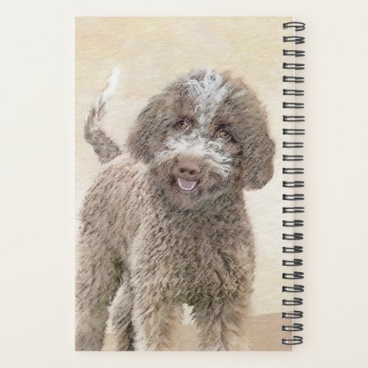 Lagotto Romagnolo Painting - Cute Original Dog Art Planner (Achterkant)