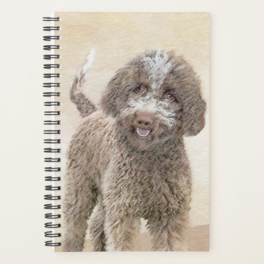 Lagotto Romagnolo Painting - Cute Original Dog Art Planner (Voorkant)