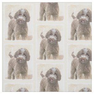 Lagotto Romagnolo Painting - Cute Original Dog Art Stof