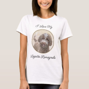 Lagotto Romagnolo Painting - Cute Original Dog Art T-shirt
