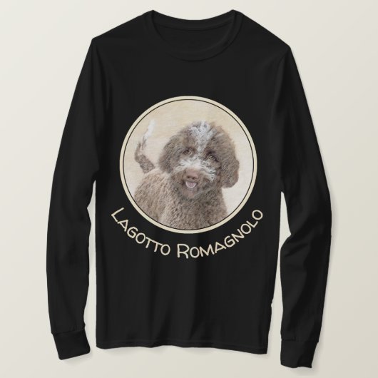 Lagotto Romagnolo Painting - Cute Original Dog Art T-shirt (Design voorkant)