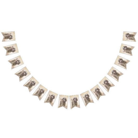 Lagotto Romagnolo Painting - Cute Original Dog Art Vlaggetjes (Alle)