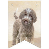 Lagotto Romagnolo Painting - Cute Original Dog Art Vlaggetjes (Derde vlag)